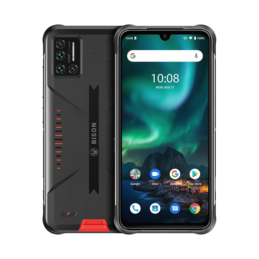 UMIDIGI BISON IP68/IP69K Waterproof Rugged Phone 48MP Matrix Quad Camera 6.3" FHD+ Display 6GB+128GB NFC Android 10 Smartphone