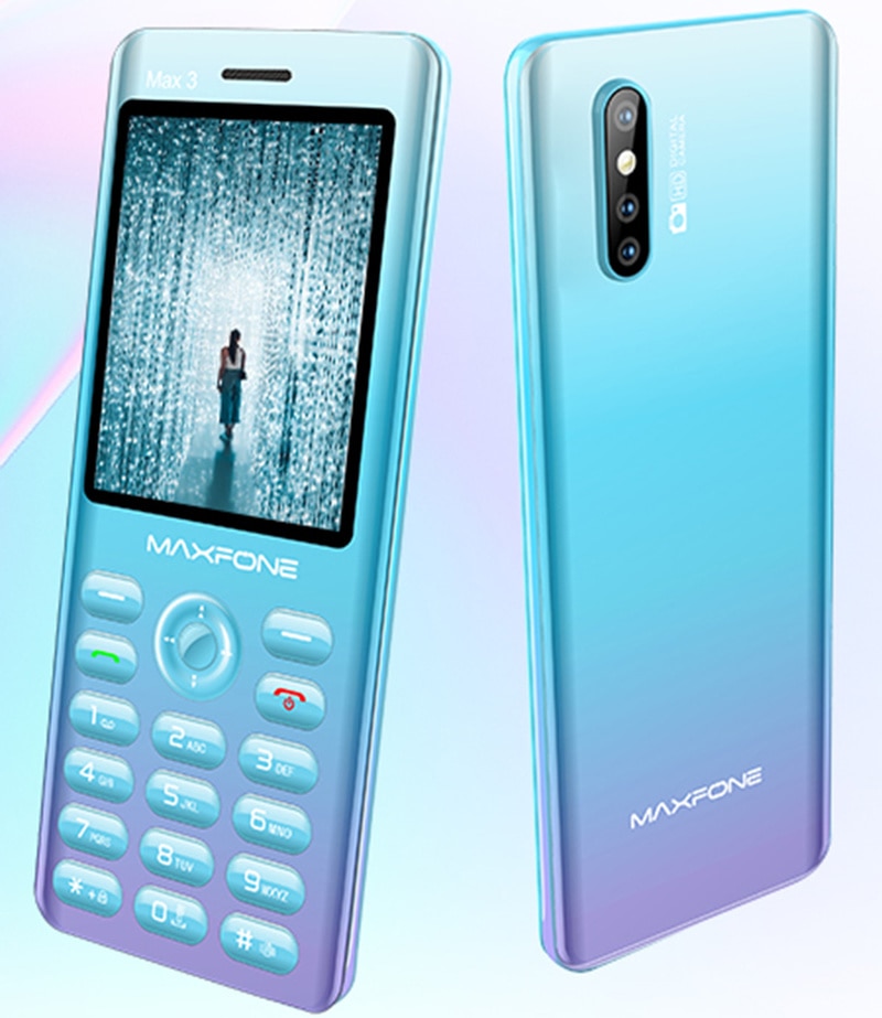 MAXFONE MAX 3 Mobile Phone 2.4" Dual Sim Magic Sound Bluetooth Flashlight MP3 Camera BigHorn DAZZLE Cheap Celular