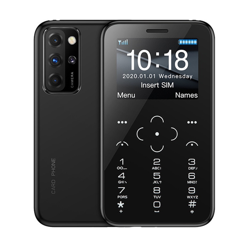 SOYES S10P Mini Emergency Card Phone 1.54" Inches Anti-lost Backup Wallet Phone Ultrathin Student Version Credit Card Cellphone
