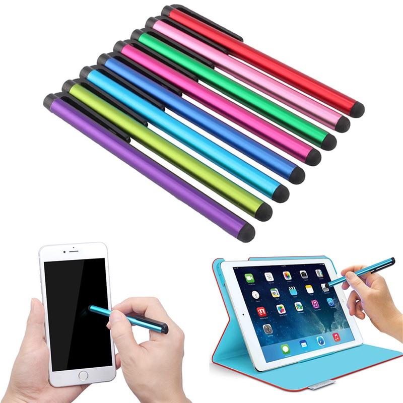 1pc Tablet Touch Screen Universal Capacitive Pen Cellphone Stylus Metal Computer Touch Pen Useful Accessories Color Randomly