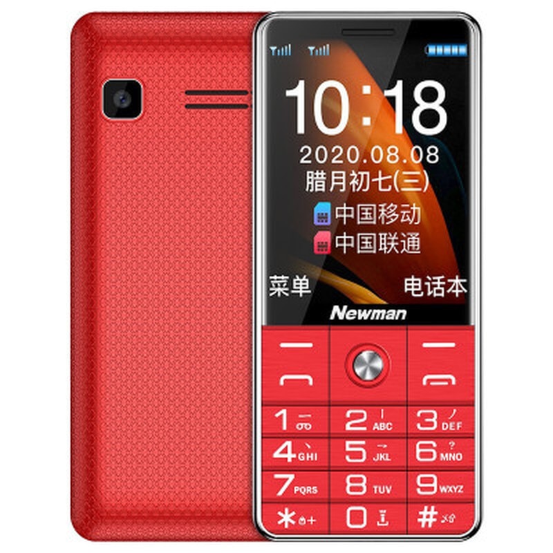 NEWMAN L99 Push Button Mobile Phone Metal frame 2.4" Dual Sim Bluetooth Flashlight MP3 Radio Camera BigHorn Cheap Telephone