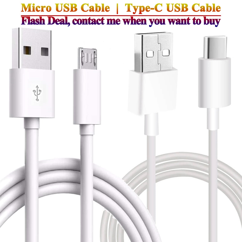 For Smartphones Android Mobile Phones unlocked cellphone 1 meter USB Cable Micro / Type C fast charging