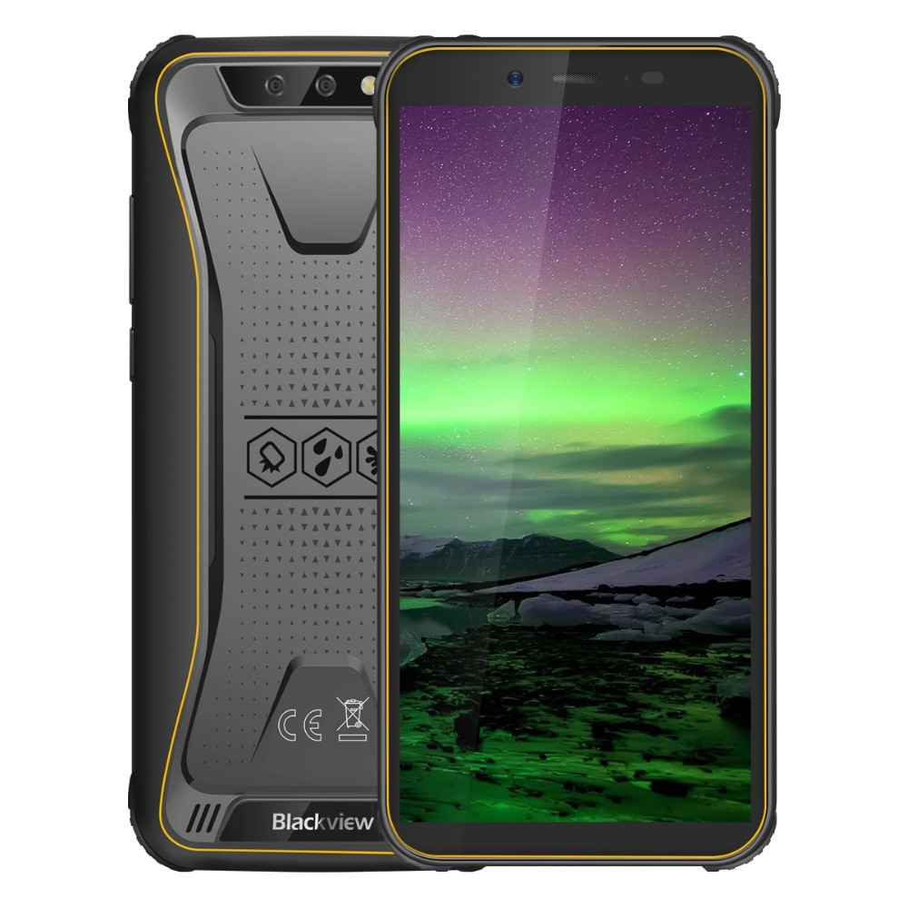 Blackview BV5500 IP68 Waterproof Mobile Phone Dual SIM Rugged Smartphone MTK6580P 2GB+16GB 5.5" 18:9 Screen 4400mAh Android 8.1