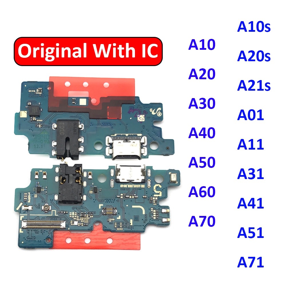 USB Charger Charging Port Dock Connector Board Flex Cable For Samsung A50 A505 A10 A20 A30 A40 A60 A70 A01 A11 A21s A31 A51 A71