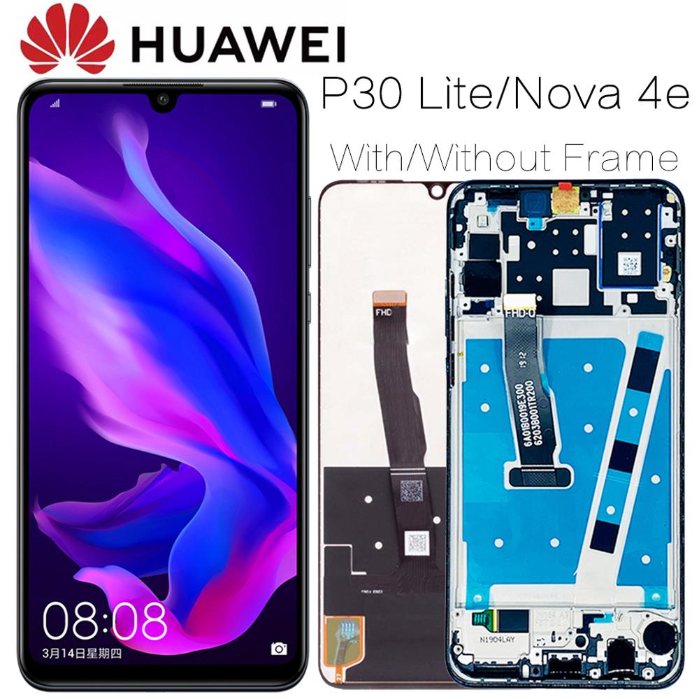 2312*1080 AAA Original LCD With Frame For HUAWEI P30 Lite Lcd Display Screen For HUAWEI P30 Lite Screen Nova 4e MAR-LX1 LX2 AL01