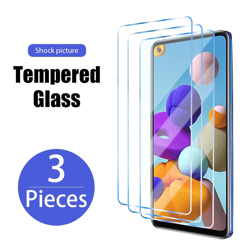 3PCS Tempered Glass for samsung galaxy A51 A71 A31 A21S A41 A20e Screen Protector on galaxy A50 A70 A30 A20 M51 M31 M21 glass