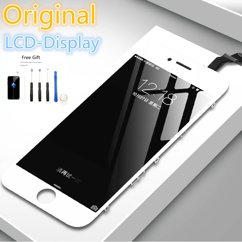 Original Good Display Refurbished LCD For iPhone 6 6s 7 Plus 5S SE Black White Touch Screen Assembly Replacement with Tools