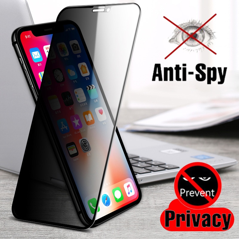 Anti Spy Tempered Glass For iPhone 12 Pro Max XS XR X Mini Screen Protector iPhone12 11 Pro Max 7 8 6 Plus SE 2020 Pravicy Glass