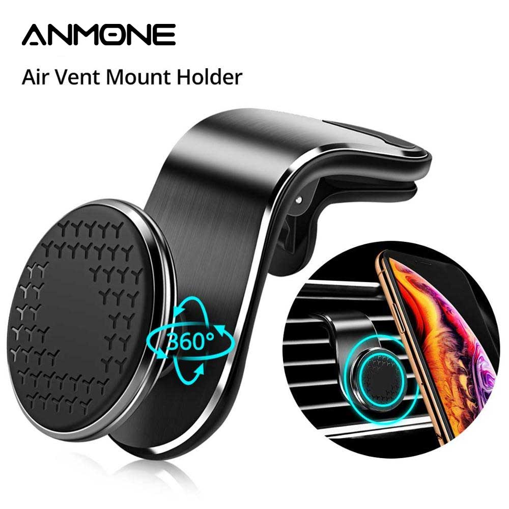 ANMONE Magnetic Car Phone Holder For Iphone11 Universal Air Outlet Metal Magnetic Navigation Car Bracket 360 Degree Rotation