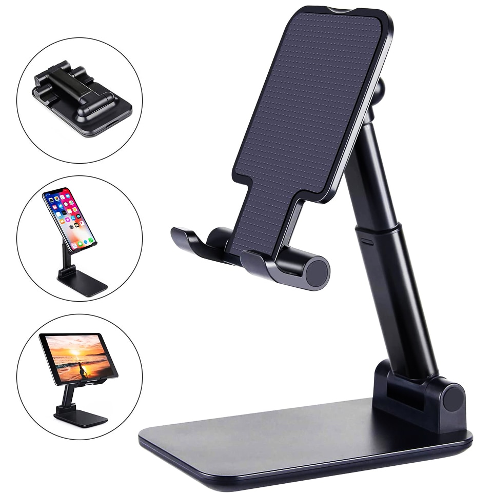 New Desk Mobile Phone Holder Stand For iPhone iPad Xiaomi Adjustable Desktop Tablet Holder Universal Table Cell Phone Stand