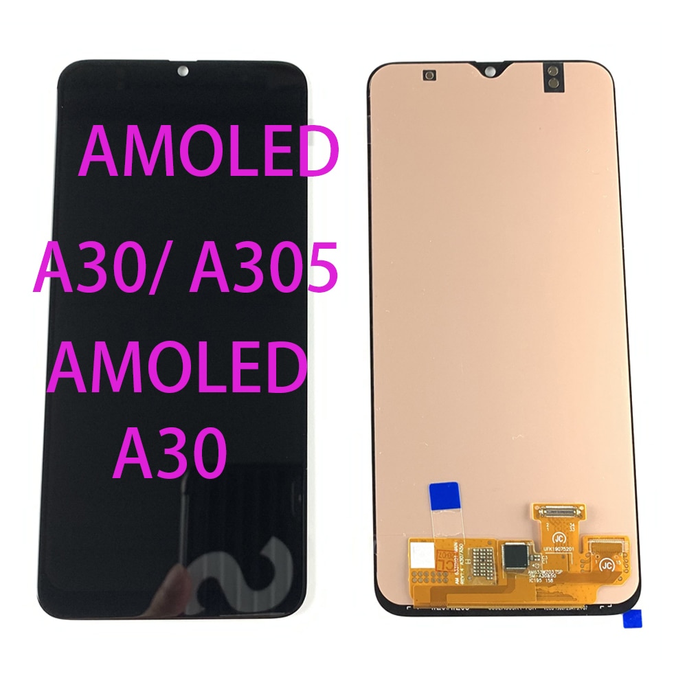Wholesale 10PCS AMOLED For Samsung A20 A30 A30S A50 A50S LCD Display Touch Screen Digitizer Assembly