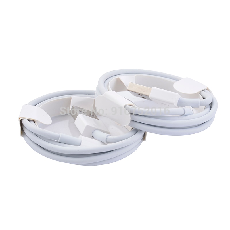 500pcs 1M/2M OEM orginal quality OD3.0 with braided USB Data charging Cable charger cords For Phone 5 6 7 8 s X plus Charge Wire