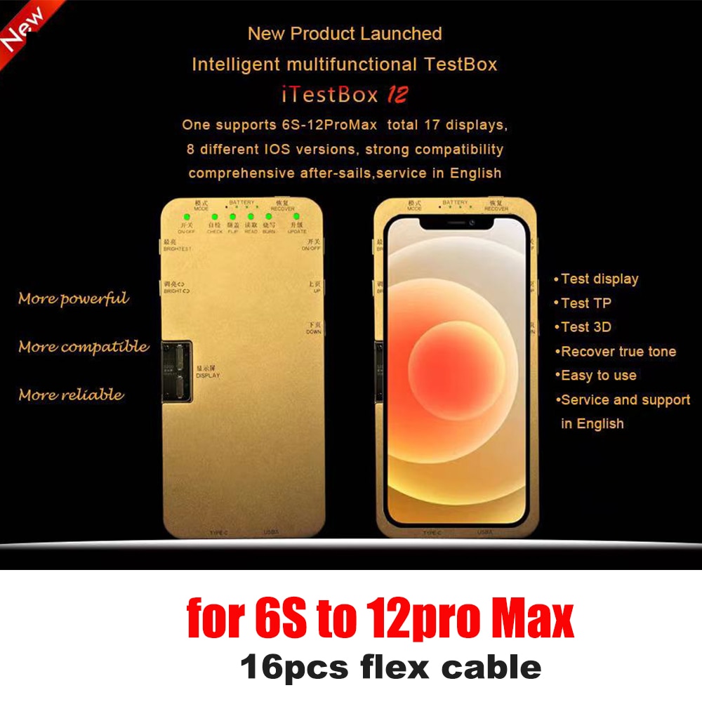 DL S200 LCD Screen Tester For iPhone 12Pro Mini 11Pro MAX XS XR X 8 7 6S Plus Ambient Light Sensor Programmer True Tone 3D Touch