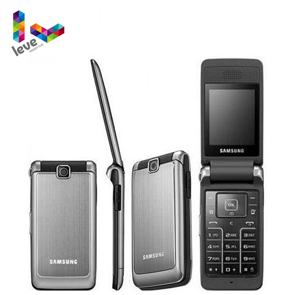 Samsung S3600 Flip Unlocked Mobile Phone GSM 1.3MP 2.8" Support English&Russian&Arabic Keyboard Original Refurbished Cellphone