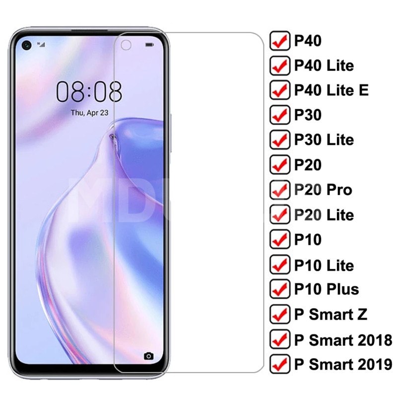 9H Anti-Burst Tempered Glass For Huawei P30 P40 Lite E Protective Screen Protector P20 Pro P10 Plus P Smart Z 2019 Glass Film