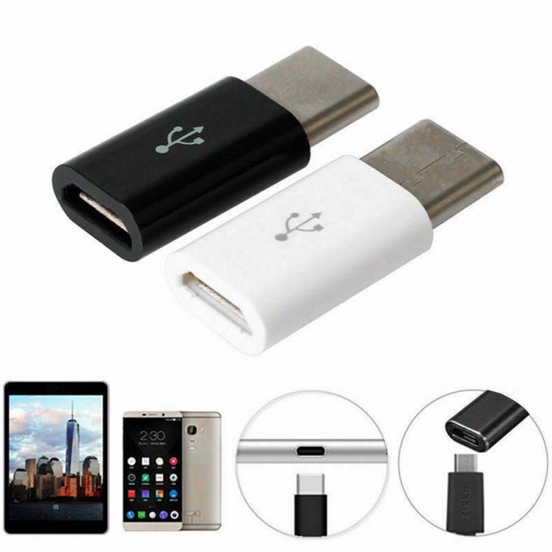 Black/White Mobile Phone Adapt USB-C 3.1 Data Charger Charging 1M Cable OR Micro USB To USB-C 3.1 Converter Mobile Phone Adapter