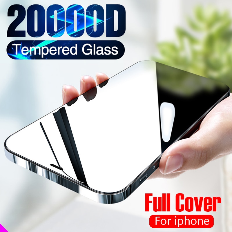 9H Screen Protector on the For iPhone 12 Pro Max X XS XR Tempered Glass for iPhone 11 Pro 12 Mini 7 Plus 8 6 6S Protective Glass