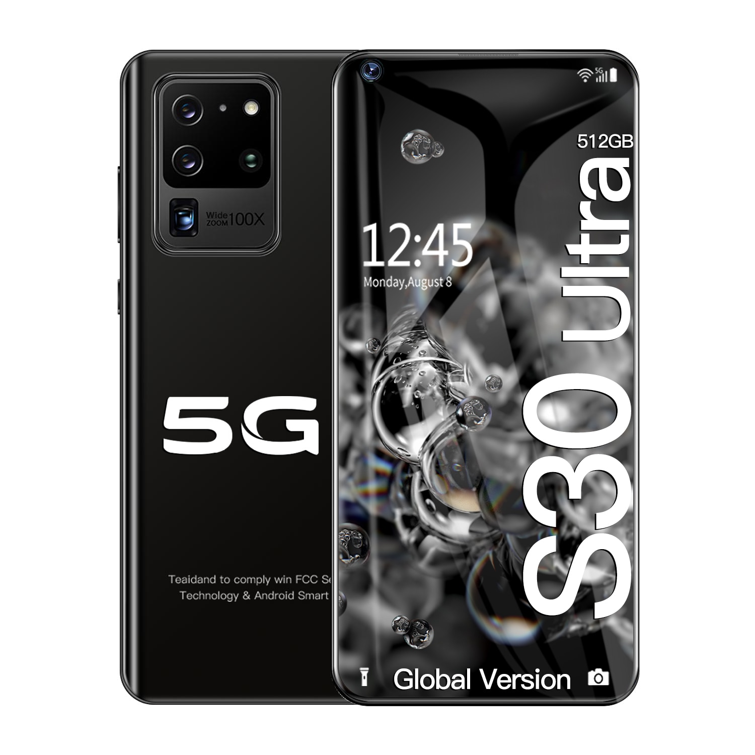 Galay S30 Ultra Global Version 5G Smartphone with Dual Sim Card 12+512GB 7.2inch Android 10.0 Mobile Phone Celulares Smart phone