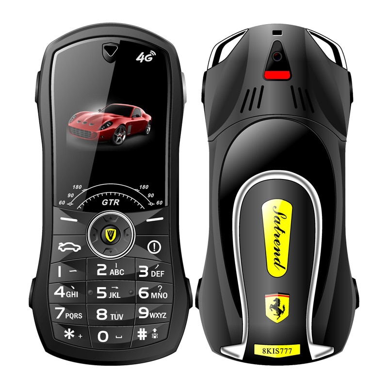V7 Car Model Mobile Phone 1.8 inch Push Button Mini Car Key Student Dual Sim MP3 Vibration Telephone Can Add Russian Keyboard