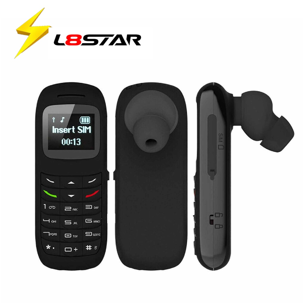 Mini Mobile Phone L8STAR BM70 0.66 inch Single SIM Bluetooth Handset Earphone Unlocked Super Thin GSM Small Phone