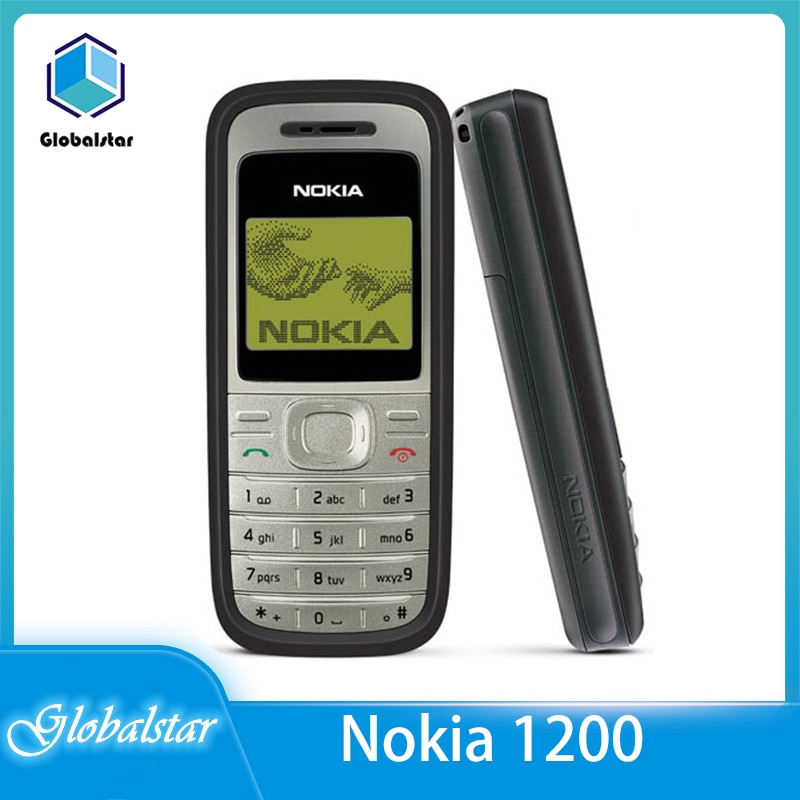 Nokia 1200 Refurbished Original 1200 unlocked gsm 900/1800 mobile phone with russian HEBREW polish language free shipping