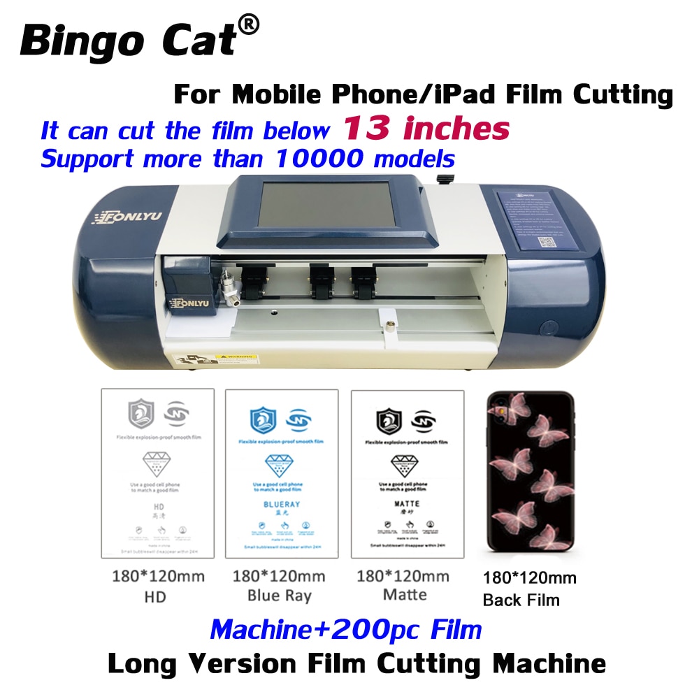 Extended Version 13″ Screen Protector Plotter Film Cutting Machine For Mobile Phone iPad Hydrogel Film Cut Below 13inch Tool