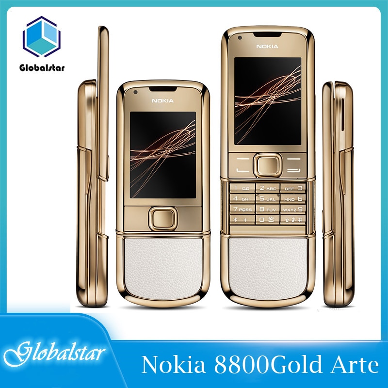 Nokia 8800 Gold Arte Refurbished mobile phones High quality Original Unlocked 4G Internal Memory Phone camera 3.15MP Free ship