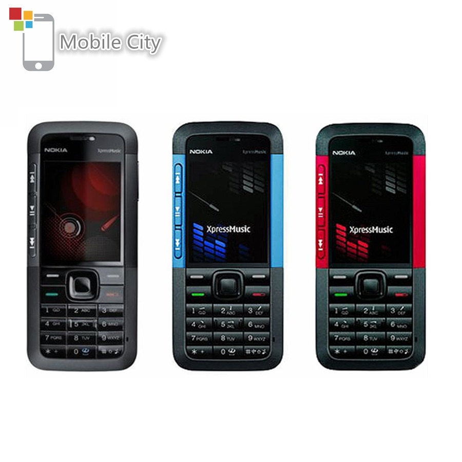 Unlocked Nokia 5310 XpressMusic Mobile Phone Java MP3 Player Support Russian Keyboard Used Phone