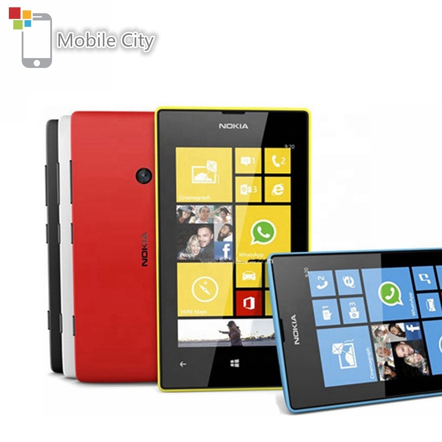 Used Nokia Lumia 520 Cell Phone Dual Core 3G WIFI 4.0 Inches 5MP 8GB Refurbished Unlocked Mobile Phone