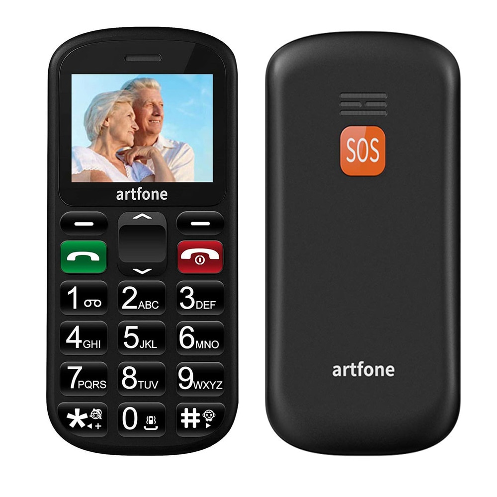 Big Button Mobile Phone for Elderly Artfone CS181 Upgraded GSM With SOS Button Talking Number and Torch New Cellphone 2G