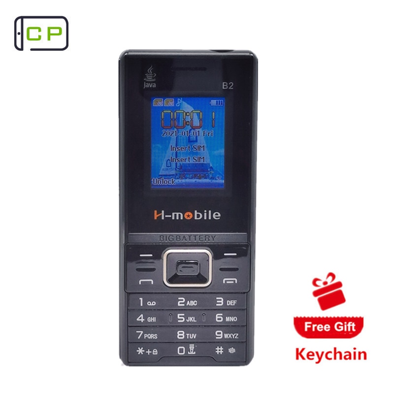 Featured Cellphones With 1800 Mah Dual Sim Card Magic Voice Big Torch FM 1.77 Inch Push Button Celular Telephone H-Mobile B2