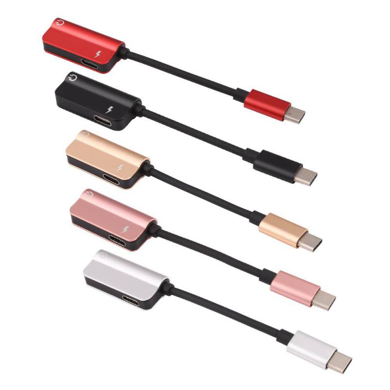 USB C Type C to 3.5mm Jack Earphone Adapter Charger USB-C Audio Cable Aux Headphone Adapters For Huawei Xiaomi Mi 8 USB3.1 .