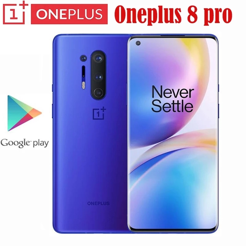 Original Oneplus 8 Pro 5G Smartphone Snapdragon 865 8GB 128GB 6.78 120Hz 48MP Android 10 30W Charger NFC Mobile Phone