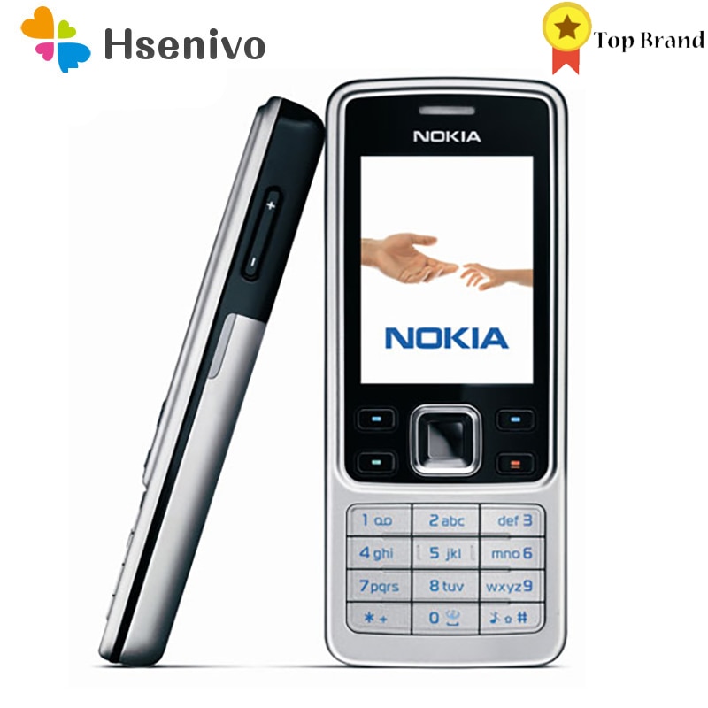 Nokia 6300 Refurbished-Original Unlocked Mobile Phone Unlocked 6300 FM MP3 Bluetooth Cellphone One Year Warranty Free shipping