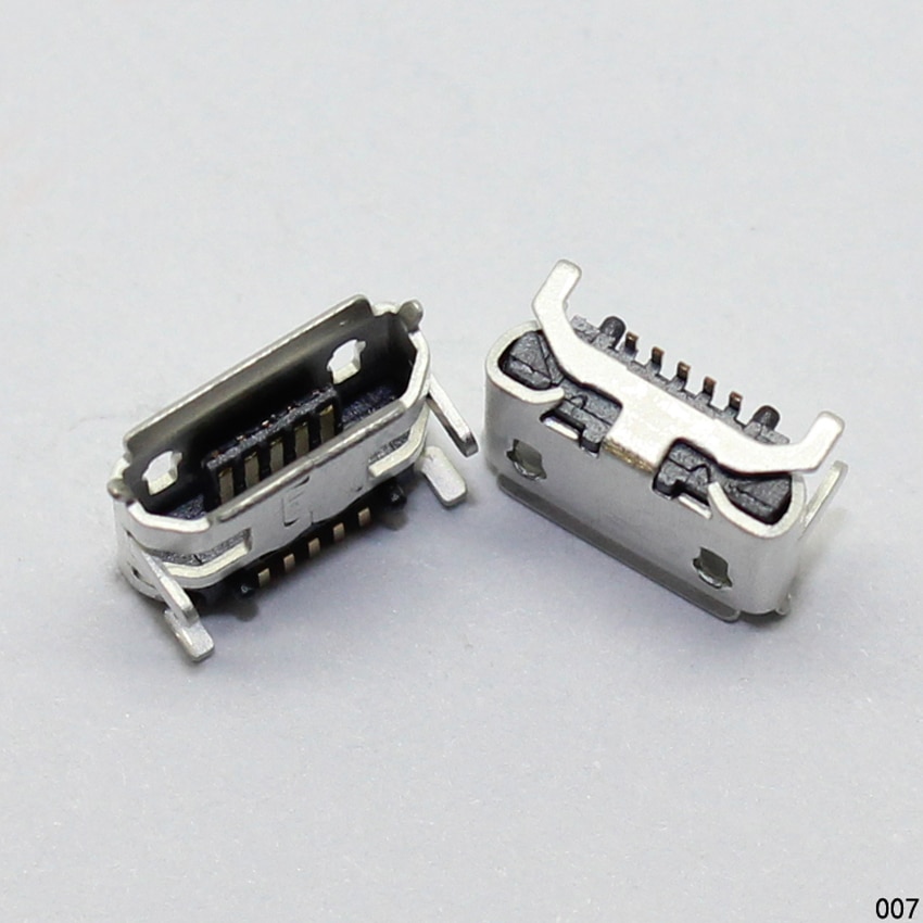 1x Big Horn 4DIP Pins Micro USB Connector Charging Jack for Tablet PC Mobile Phones