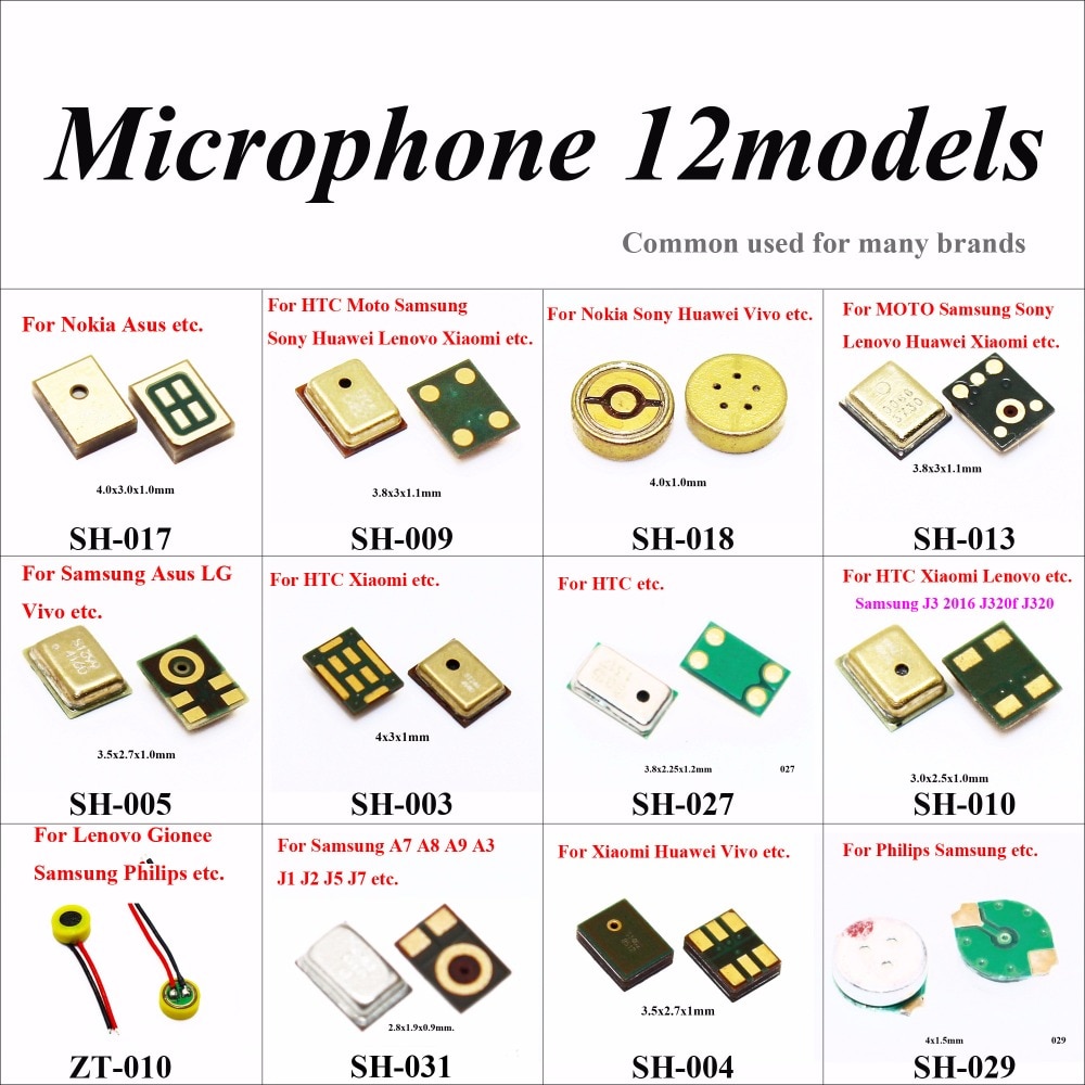 ChengHaoRan Microphone Inner Mic for Samsung Note 3 Xiaomi 4 4C 4i Redmi Huawei P8 HTC MOTO G For Lenovo S850 Asus Nokia Gionee