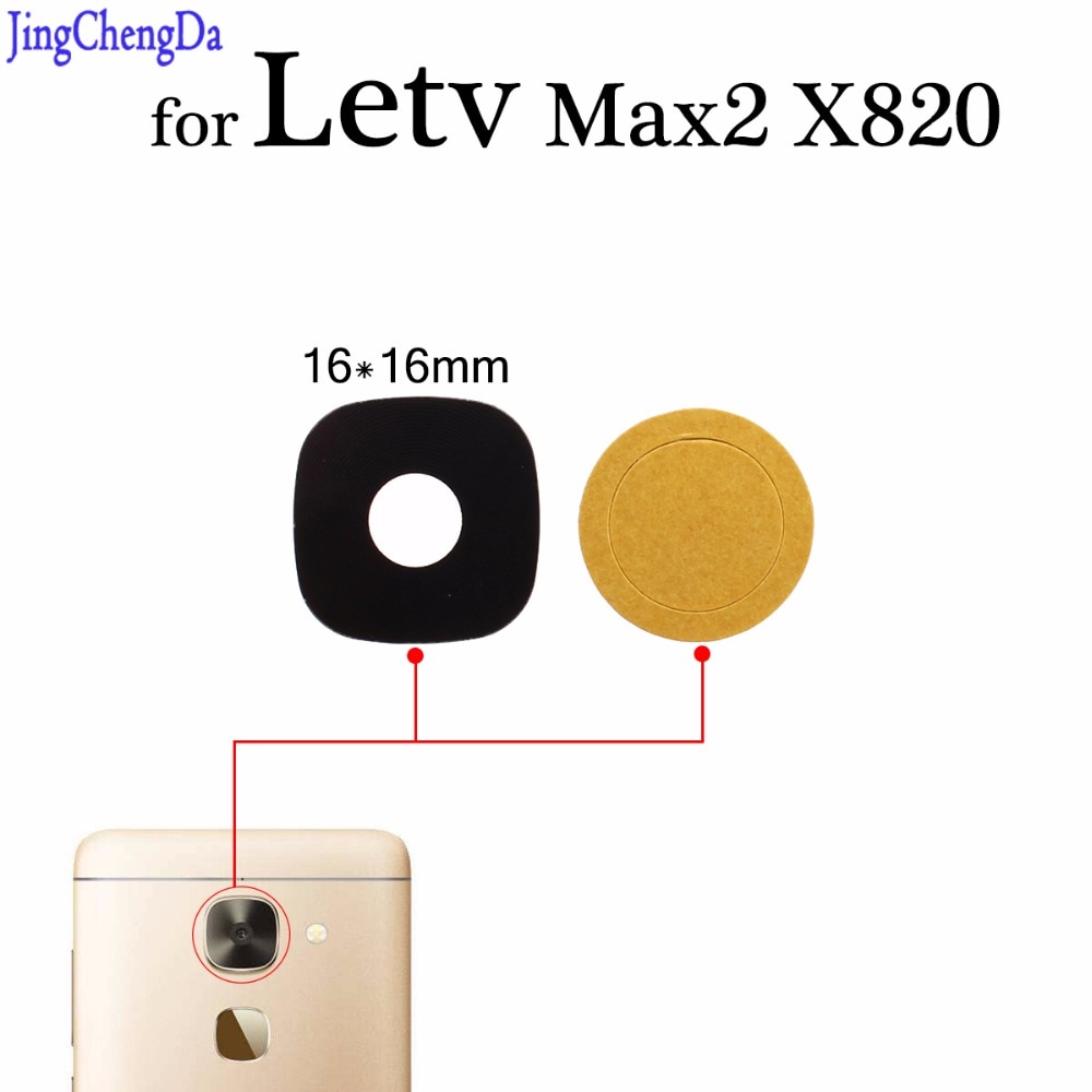 JCD 1pcs Housing Rear Back Camera Glass Lens With Adhesive For Letv leEco Le Max2 Max 2 X820 Spare Parts for Letv X820