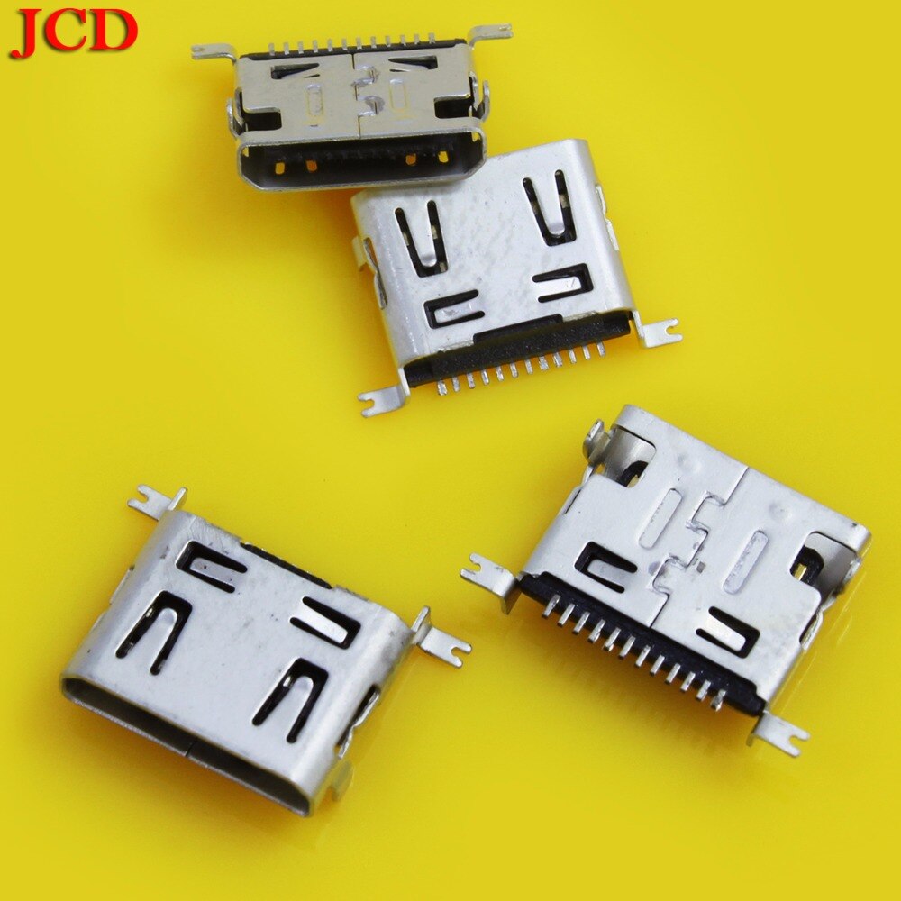 JCD Micro USD Charge Charging connector plug dock 12pin 12 pin socket charger port mini usb jack replacement Mini USB jack
