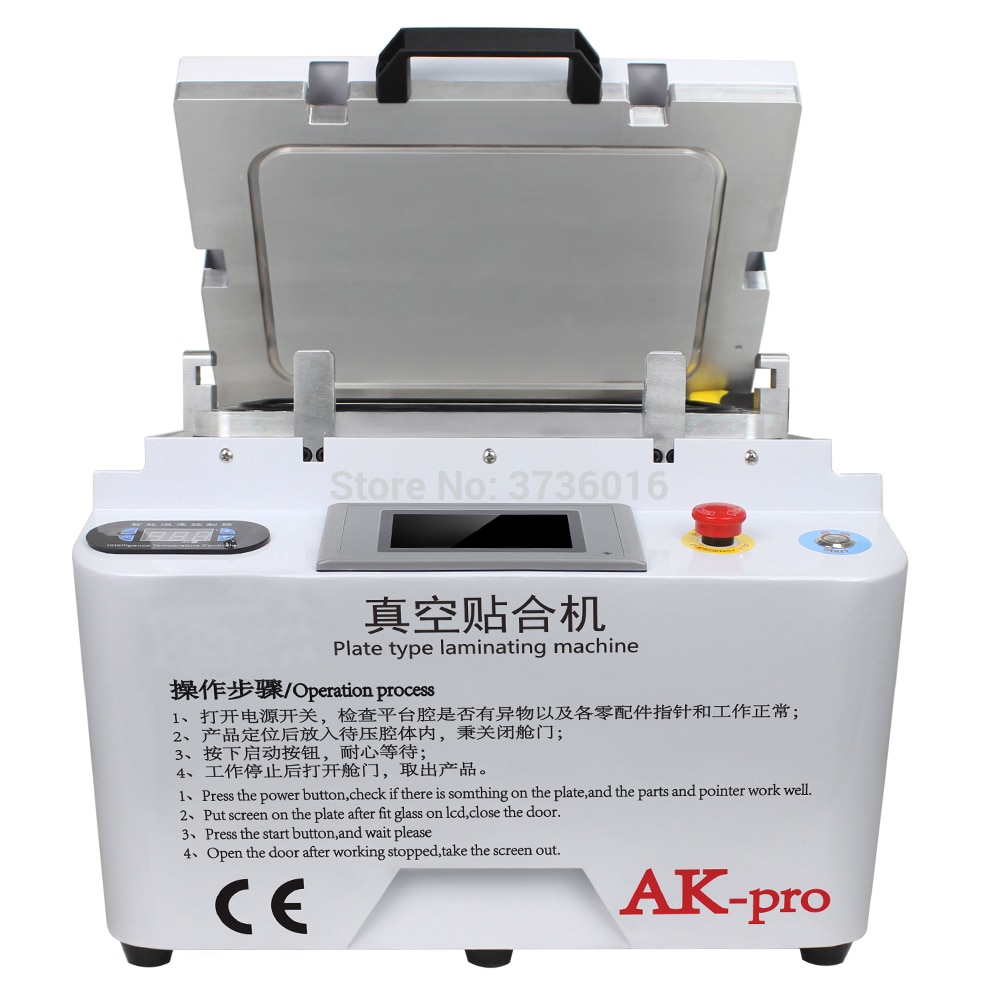 HZ-AK-pro vacuum automatic laminating machine for iphone for samsung LCD glass oca polarizer film laminating no bubble