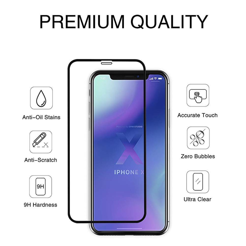 Wholesale 2000pcs Tempered Glass Screen Protector For Iphone X XR XS MAX 8 7 Protector Film With/Without Package ,DHL Free