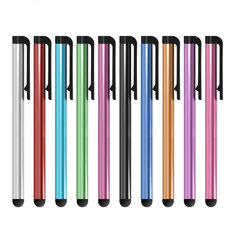 Capacitive Touch Screen Stylus Pen for IPhone IPad IPod Touch Suit for Other Smart Phone Tablet Metal Stylus Clip 5000pcs/lot
