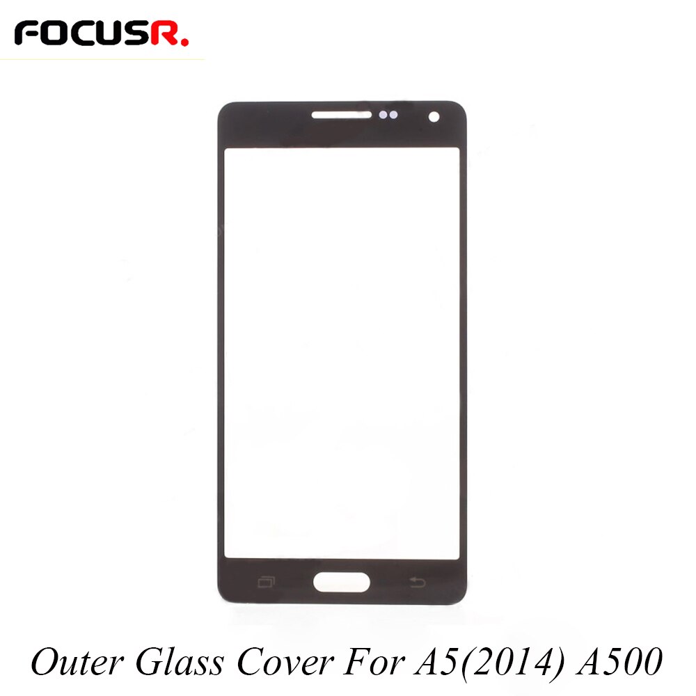 A500 Outer Glass Lens LCD Screen Touch Panel Front Glass Replacement For Samsung A5 2014 A500 Touch Glass Spare Parts