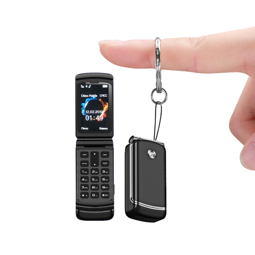 Russian keyboard clamshell small Mini flip mobile phone Bluetooth dialer push-button gsm Magic Voice Single sim Unlock cellphone